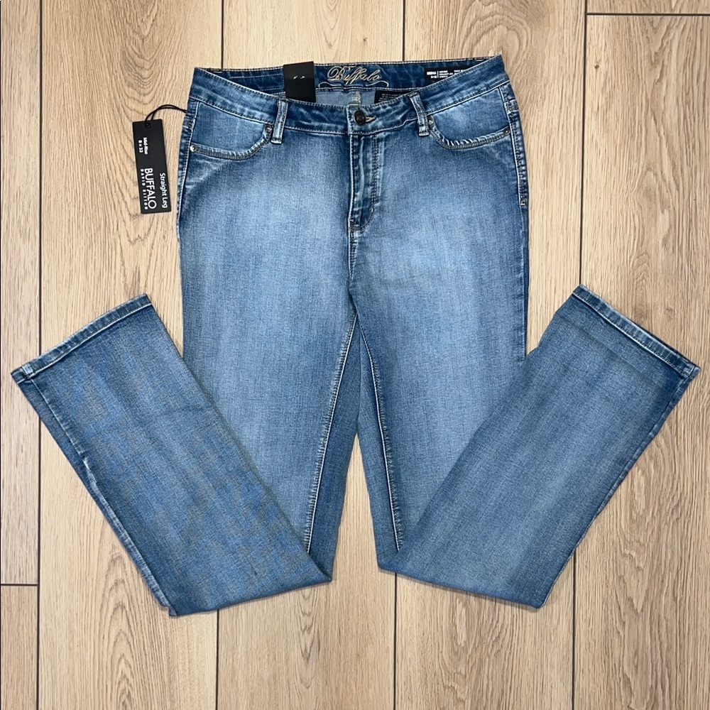 Buffalo David Bitton Denim Blue Straight Leg Jeans - NWT